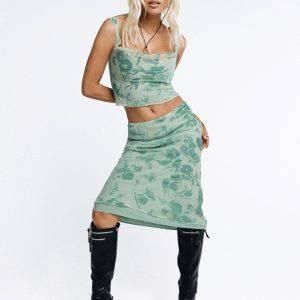 Devore Midi Skirt Multi