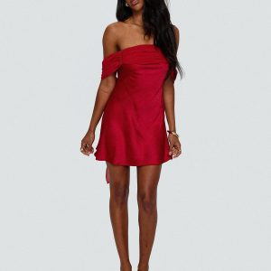 Adoration Mini Dress Red