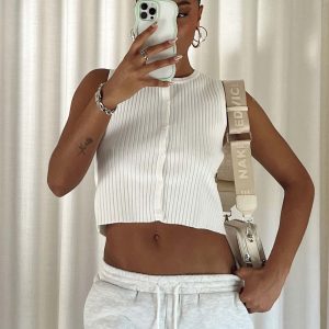 Alisma Vest Top White