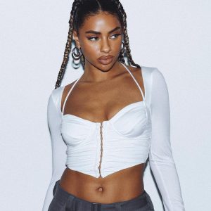 Galyn Long Sleeve Top White