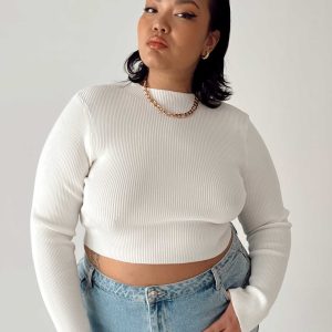 Arthur Long Sleeve Top White Curve