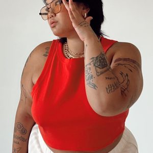 Classic Tank Top Red Curve