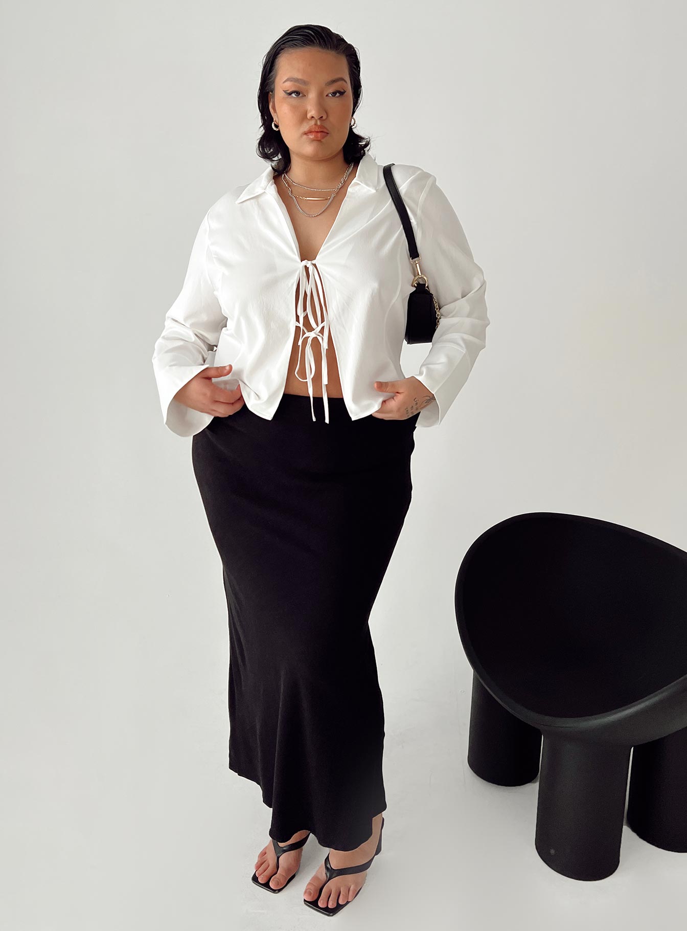 Jodie Maxi Skirt Black Curve - Image 6