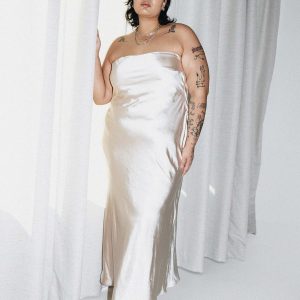 Haley Maxi Dress Champagne Curve
