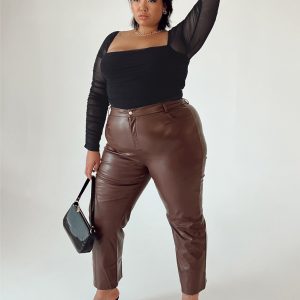Love Lies Pants Brown Curve