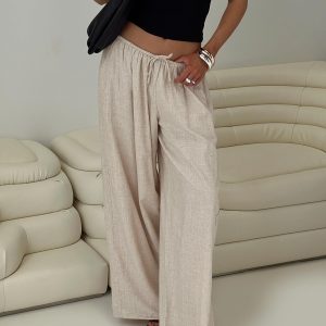 Beach Comber Linen Pant Beige