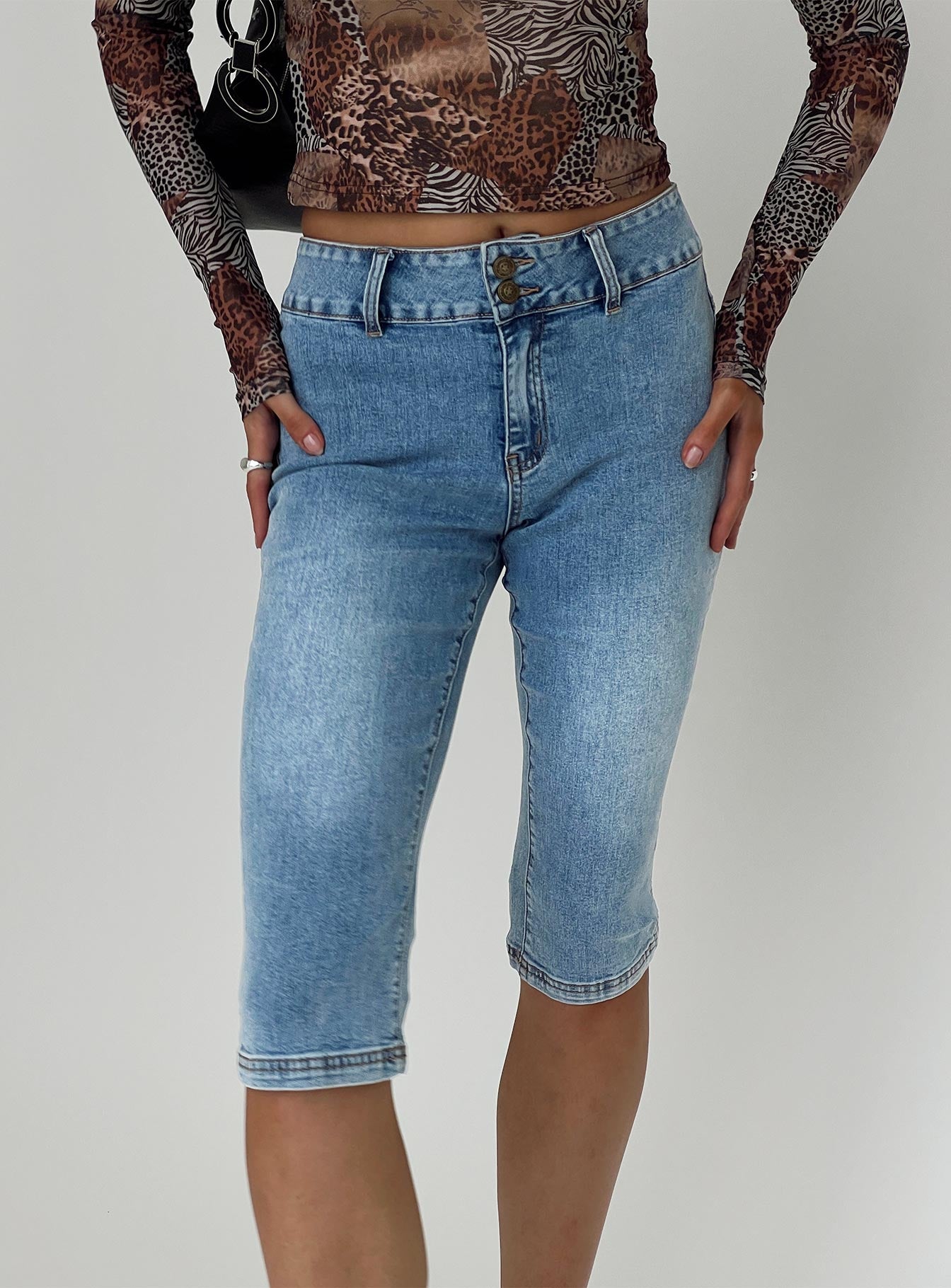 Elidi Denim 3/4 Pant Blue - Image 8