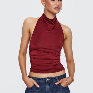 Giggle Top Burgundy