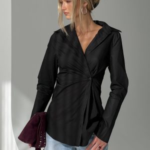 Nitsa Long Sleeve Shirt Black