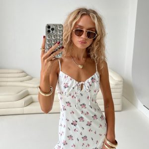 Perries Mini Dress White Floral
