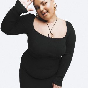 Denielle Mini Dress Black Curve