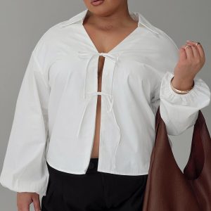 Rinon Long Sleeve Top White Curve