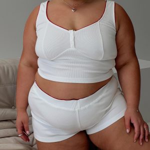 Motif Rib Sleep Set Ivory Curve