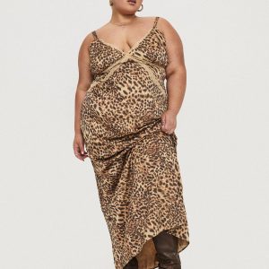 Sanctuary Maxi Dress Leopard Curve