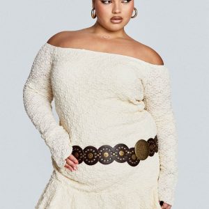 Vancesca Strapless Mini Dress Cream Curve