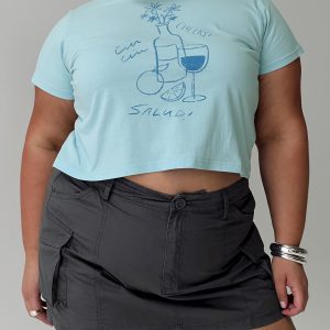 Cheers To You Tee Blue Curve