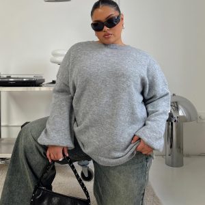 Ryanna Sweater Grey Curve