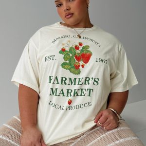 Local Produce Tee Cream Curve