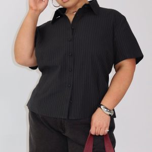 Arnica Top Black Stripe Curve