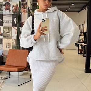 Angel Number 777 Hoodie Grey