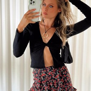 Basalt Long Sleeve Top Black