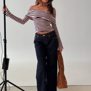 Ellanor Low Rise Straight Leg Jeans Indigo Blue