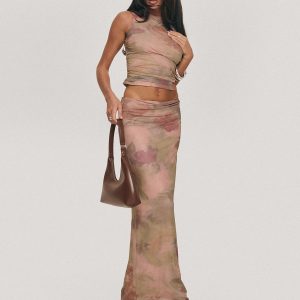 Cascadia Maxi Skirt Purple Multi