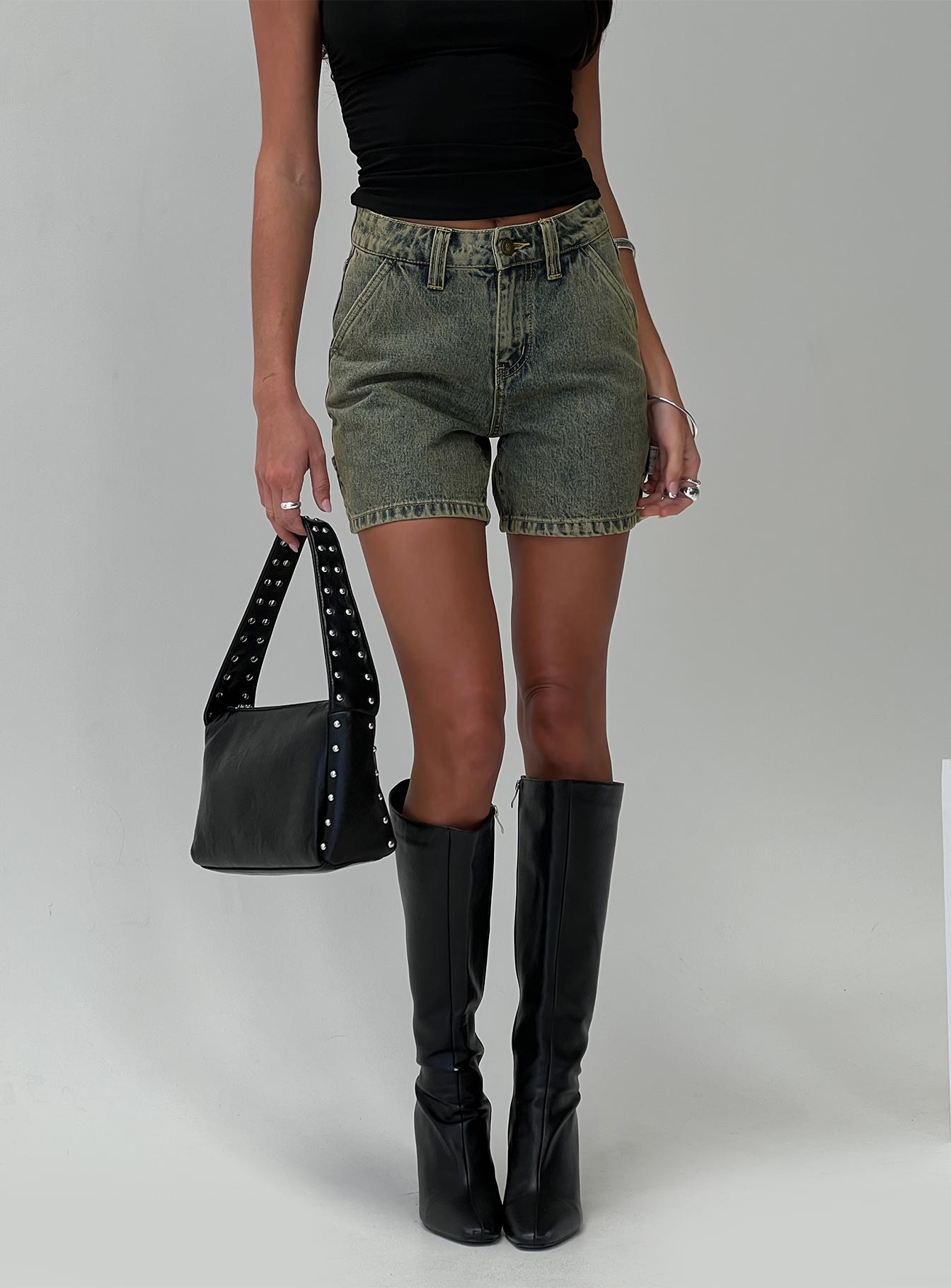 Lou Carpenter Denim Shorts Antique Wash - Image 9