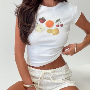 Fruit Salad Tee White Multi
