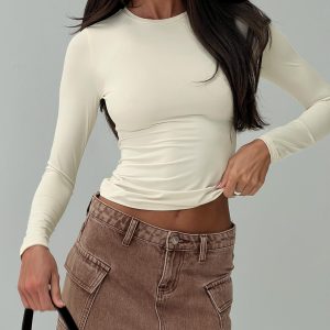 Arnim Long Sleeve Top Cream