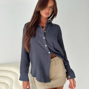 Mahalia Shirt Steel Blue