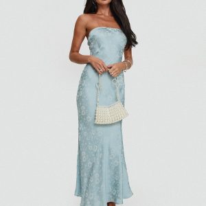 Salvin Strapless Maxi Dress Blue
