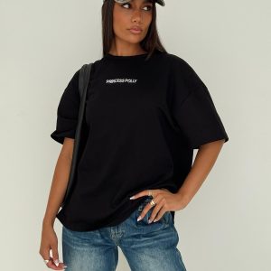Power Play Active Oversized Tee Black