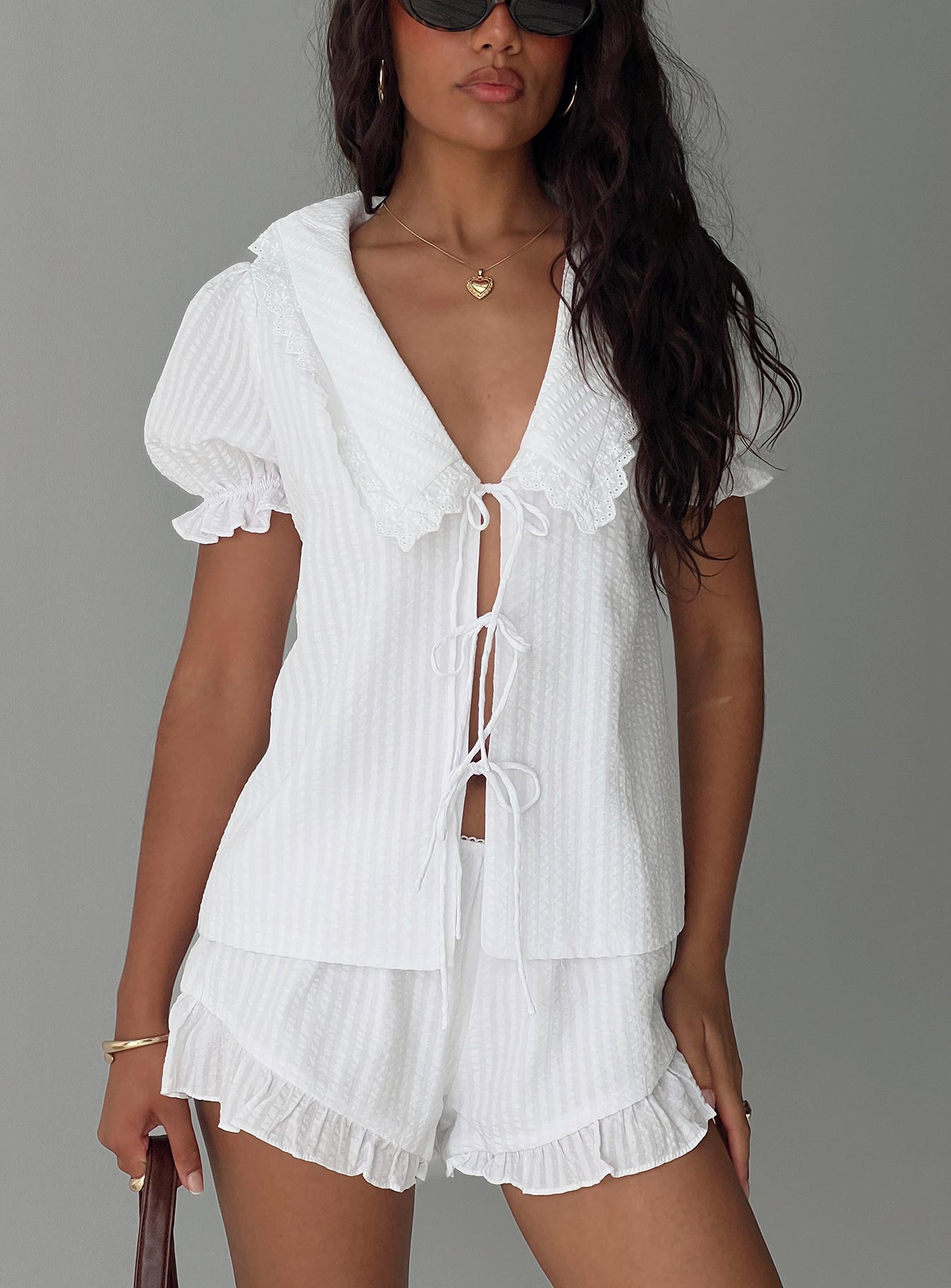 Eternal Sun Collared Set White - Image 10