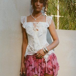 Perezie Mini Skirt Pink