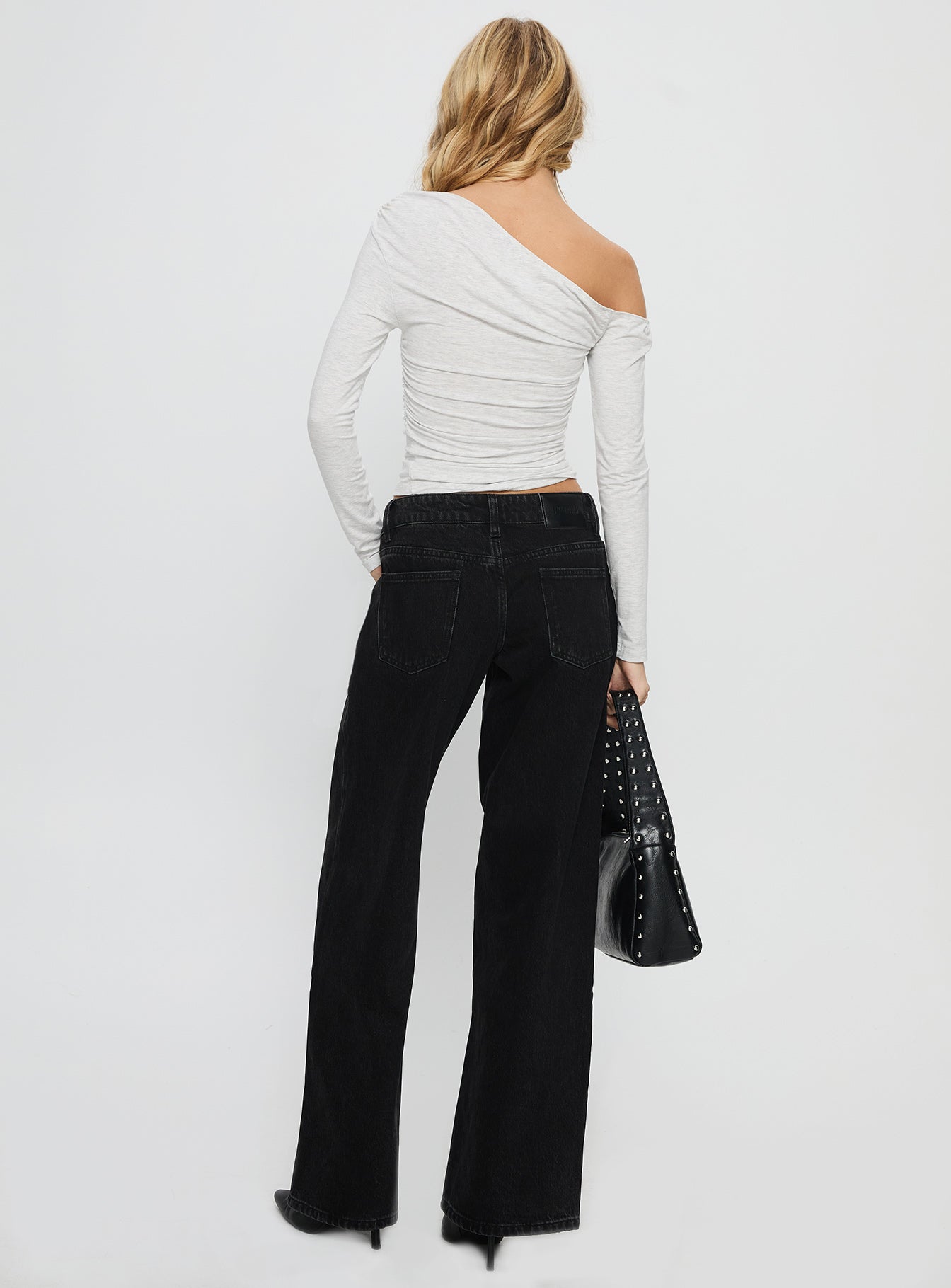 Ellanor Low Rise Straight Leg Jean Washed Black - Image 4