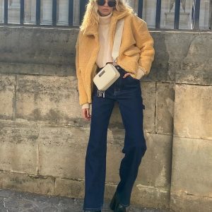 Ysabel Dark Wash Cargo Jeans Denim