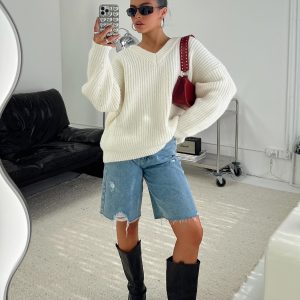 Jem Oversized Sweater Cream