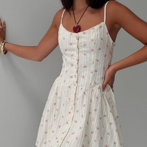 Toulouse Mini Dress Cream / Floral