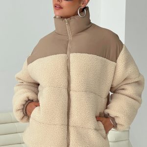 Momoa Teddy Puffer Jacket Cream
