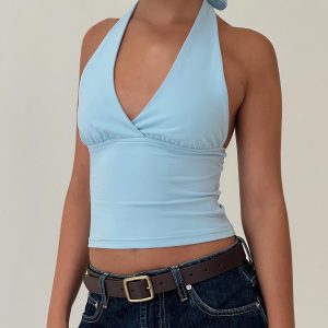 Whimsy Halter Top Blue