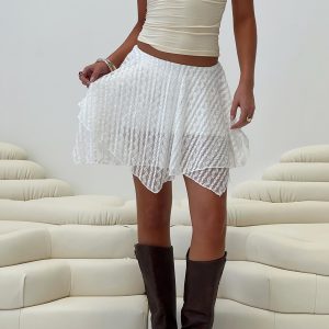Blossomia Mini Skirt White