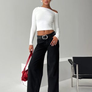 Maryanne Mid-rise Relaxed Jeans Washed Black
