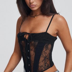 Sambo Corset Top Black