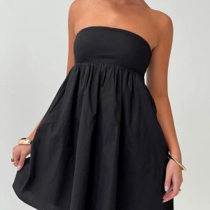 Osment Strapless Mini Dress Black