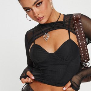 Mckeon Long Sleeve Top Black