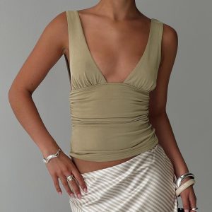 Sublime Ruched Top Green