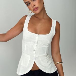 Spirito Vest Top White