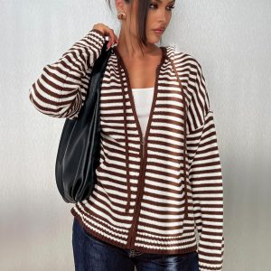 Brienna Zip Jacket Brown