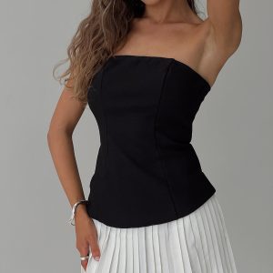 Obsessed Strapless Mini Dress Black